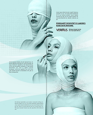 PSD 서양인 외국인 템플릿 편집 우먼라이프 표지디자인 북디자인 응시 출판디자인 여자 내지 리플렛 백그라운드 2단접지 북커버 사람 팜플렛 상반신 20대 성인 치료 세명 뷰티 화장품 립스틱 성형수술 튜브탑 붕대 여자만 성인여자만 청년만 청년여자만 성인만 이미지템플릿 라이프스타일 시선 상의 의학 인종 청년 수술 파일형식