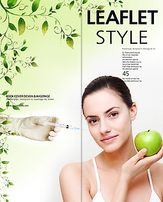 PSD 서양인 외국인 식물 백인 템플릿 편집 우먼라이프 표지디자인 북디자인 손 출판디자인 여자 표지 리플렛 백그라운드 2단접지 북커버 과일 나뭇잎 주사기 한명 들기 사람 팜플렛 상반신 20대 성인 신체부위 뷰티 성형수술 사과 수술장갑 청년만 성인한명만 성인만 이미지템플릿 1 라이프스타일 장갑 잎 의료기기 모션 인종 청년 수술 파일형식