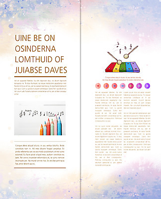 PSD 템플릿 편집 표지디자인 북디자인 출판디자인 내지 문화 예술 음악 리플렛 백그라운드 연주 2단접지 북커버 음표 문화예술 타악기 색연필 팜플렛 사람없음 오선지 실로폰 이미지템플릿 기호 악기 학용품 악보 오선 파일형식