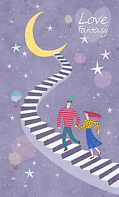 PSD 커플 여자 남자 별 일러스트 상상 밤하늘 함께함 사랑 사람 이벤트 성인 두명 판타지 우주 계단 손잡기 로맨틱 달 열기구 무중력 국내일러스트 자연요소 감정 컨셉 관계 항공교통 모션 하늘 야간 파일형식