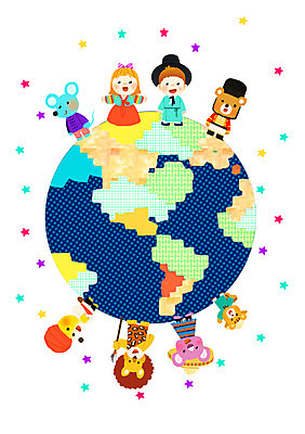 PSD 동물 여자 남자 지구 어린이 일러스트 곰 아프리카 영국 멕시코 한국 함께함 사람 두명 친구 세계 글로벌 지구본 중국 기쁨 인도 쥐 사자 즐거움 다람쥐 베트남 지구촌 코알라 어린이만 국내일러스트 감정 유럽 나라 아시아 컨셉 북아메리카 포유류 관계 동남아시아 설치류 파일형식