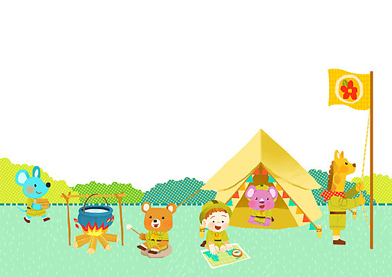 주간 PSD 동물 남자 어린이 지도 일러스트 곰 함께함 텐트 한명 사람 소년 야외 친구 기쁨 캠핑 깃발 쥐 나침반 기린 즐거움 코알라 취사 보이스카우트 소년한명만 국내일러스트 자연요소 1 감정 컨셉 포유류 관계 레저 캠핑도구 설치류 요리중 남자한명만 소년만 파일형식