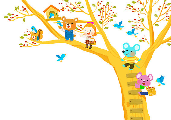 PSD 나무 식물 동물 여자 열매 어린이 일러스트 곰 조류 함께함 한명 사람 소녀 친구 바구니 기쁨 쥐 즐거움 다람쥐 소녀한명만 국내일러스트 1 감정 컨셉 포유류 관계 설치류 여자한명만 소녀만 파일형식