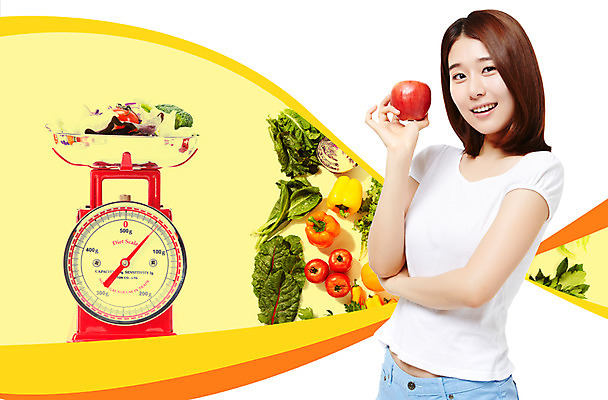 PSD 편집 편집이미지 여자 다이어트 채소 과일 방울토마토 설계 파프리카 건강 저울 한명 사람 동양인 성인 헬스 한국인 변화 사과 상추 여자만 여자한명만 성인여자만 성인만 이미지편집 1 컨셉 토마토 인종 운동 파일형식