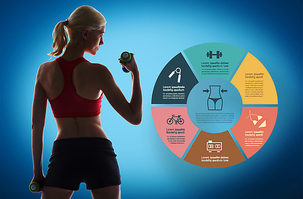 PSD 서양인 외국인 편집 편집이미지 여자 다이어트 그래프 설계 건강 한명 사람 성인 뒷모습 운동 헬스 아령 변화 여자만 여자한명만 성인여자만 성인만 이미지편집 1 뷰포인트 컨셉 인종 파일형식