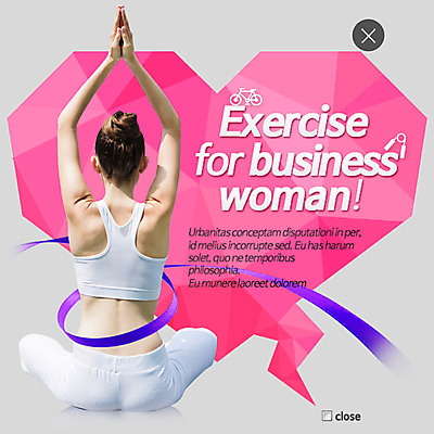 PSD 템플릿 여자 웹템플릿 요가 팝업 이벤트팝업 웹팝업 건강 한명 사람 성인 뒷모습 운동 하트 레이어팝업 여자만 여자한명만 성인여자만 성인만 이미지템플릿 모양 1 웰빙 뷰포인트 파일형식