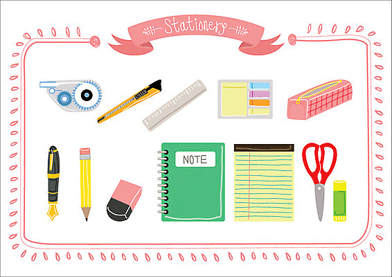 스티커 일러스트 웹소스 문구용품 가위 자 종류 사람없음 세트 연필 만년필 사무용품 공책 메모지 칼 포스트잇 지우개 필통 수정테이프 접착풀 아기자기 국내일러스트 AI파일 컨셉 학용품 필기구 펜 풀_접착제 오브젝트 파일형식 벡터 편집소스