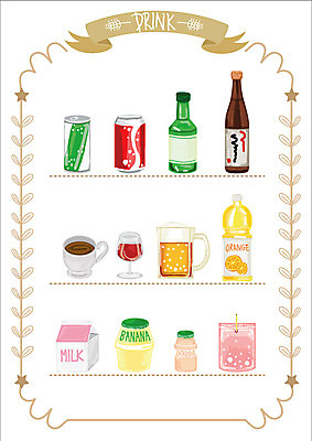 커피 음료 스티커 일러스트 웹소스 맥주 종류 사람없음 세트 와인 주스 우유 소주 바나나우유 요구르트 정종 캔음료 아기자기 국내일러스트 AI파일 컨셉 유제품 주류 파일형식 벡터 편집소스