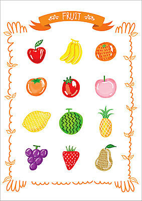 스티커 토마토 과일 일러스트 딸기 웹소스 포도 귤 수박 바나나 종류 감 사람없음 세트 배 사과 레몬 파인애플 복숭아 아기자기 제철과일 국내일러스트 AI파일 컨셉 채소 열대과일 제철 파일형식 벡터 편집소스