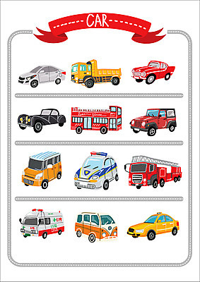 스티커 일러스트 승용차 자동차 웹소스 버스 종류 사람없음 세트 트럭 구급차 택시 소방차 이층버스 경찰차 아기자기 국내일러스트 AI파일 육상교통 컨셉 대중교통 파일형식 벡터 편집소스