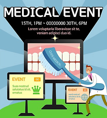 PSD 템플릿 남자 웹템플릿 의학 이벤트페이지 치과 한명 사람 이벤트 성인 치료 모니터 의사 치아 칫솔 복지 남자만 남자한명만 성인남자만 성인만 이미지템플릿 1 병원 컴퓨터 위생용품 의료진 소화기관 사회이슈 페이지 파일형식