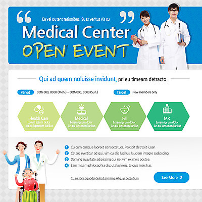 PSD 템플릿 여자 노년 남자 웹템플릿 의학 청진기 이벤트페이지 병원 사람 동양인 이벤트 여러명 성인 치료 한국인 간호사 의사 복지 휠체어 노인만 성인만 이미지템플릿 다수 의료기기 인종 의료진 사회이슈 페이지 파일형식
