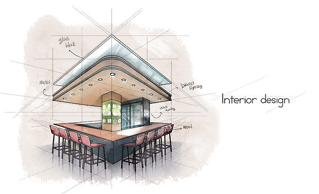 PSD 백그라운드 의자 일러스트 탁자 조명 실내 사람없음 인테리어 식당 공간 스케치 분석 냉장고 국내일러스트 디자인 가구 컨셉 미술 내부 상점 가전제품 파일형식