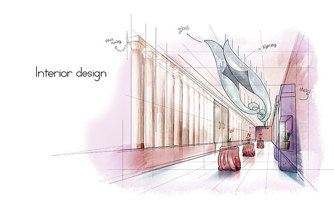 PSD 백그라운드 일러스트 창문 조명 실내 사람없음 장식 인테리어 공간 기둥 홀 복도 스케치 분석 예식장 국내일러스트 디자인 건축 컨셉 미술 내부 파일형식