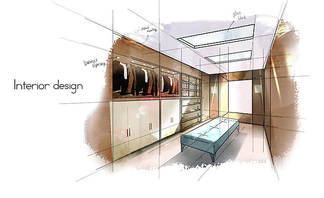 PSD 옷 백그라운드 의자 일러스트 조명 실내 사람없음 인테리어 공간 장롱 스케치 분석 서랍장 벽장 드레스룸 국내일러스트 디자인 가구 컨셉 미술 내부 파일형식