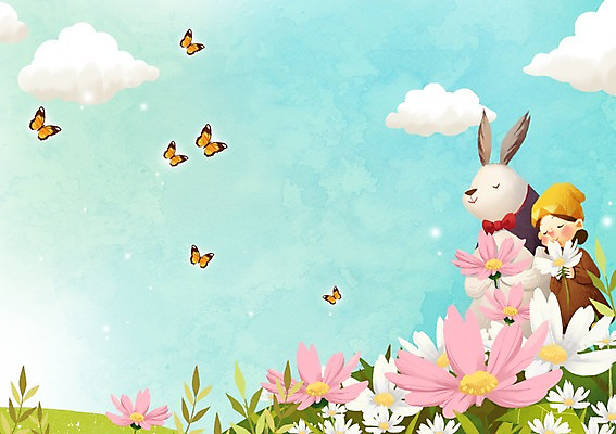 주간 PSD 식물 구름 여자 꽃 어린이 나비 백그라운드 일러스트 상상 하늘 한명 사람 소녀 야외 판타지 눈감음 토끼 신비 어린이상상 소녀한명만 동심 국내일러스트 자연요소 1 곤충 컨셉 포유류 모션 반려동물 여자한명만 소녀만 파일형식