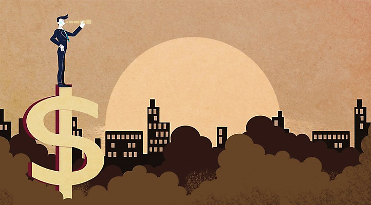 PSD 구름 남자 일러스트 비즈니스 한명 사람 빌딩 성인 달러 망원경 관찰 도시 비즈니스맨 화폐기호 열정 국내일러스트 자연요소 1 기호 감정 돈 모션 건물 직장인 화폐 파일형식