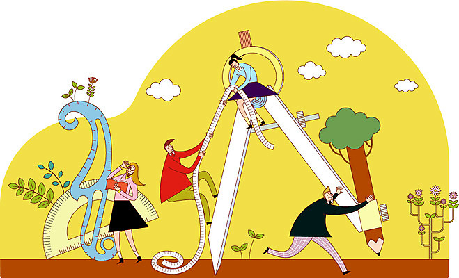 학생 여자 교육 남자 일러스트 줄자 자 사람 여러명 성인 열정 컴파스 각도기 제도 성인만 국내일러스트 AI파일 감정 다수 문구용품 파일형식 벡터