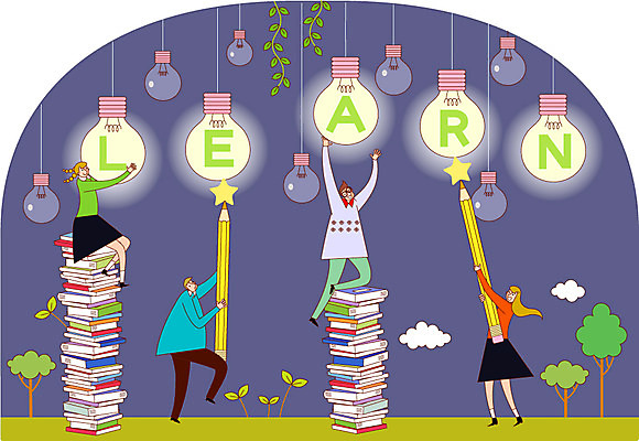 학생 여자 교육 남자 일러스트 전구 사람 여러명 성인 책 연필 열정 성인만 국내일러스트 AI파일 감정 다수 학용품 필기구 파일형식 벡터