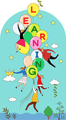 구름 학생 여자 교육 남자 일러스트 사람 여러명 성인 비행 열정 풍선 성인만 국내일러스트 AI파일 자연요소 감정 다수 파일형식 벡터