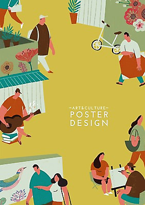 주간 PSD 여자 남자 포스터 문화 예술 여행 백그라운드 일러스트 문화예술 함께함 사람 여러명 성인 야외 그리기 즐거움 이젤 벽화 그림 열정 활기 길거리공연 벽화마을 성인만 국내일러스트 자연요소 감정 다수 컨셉 모션 마을 공연 미술도구 파일형식