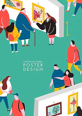 PSD 여자 남자 포스터 문화 예술 백그라운드 일러스트 문화예술 함께함 실내 사람 여러명 성인 전시 군중 전시회 즐거움 그림 열정 관람 활기 큐레이터 성인만 국내일러스트 직업 감정 다수 컨셉 내부 파일형식