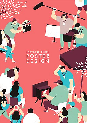 주간 PSD 여자 남자 포스터 문화 예술 백그라운드 일러스트 문화예술 함께함 사람 여러명 성인 야외 카메라 촬영 감독 영화 마이크 즐거움 열정 활기 영화촬영 성인만 국내일러스트 자연요소 직업 감정 음향기기 다수 컨셉 전자제품 파일형식