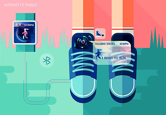 운동화 신발 일러스트 발 미래 기술 정보기술 사람 신체부위 다리 변화 스마트 손목시계 블루투스 편리함 첨단 홀로그램 웨어러블 사물인터넷 4차산업 미래산업 국내일러스트 AI파일 산업 시계 컨셉 장신구 파일형식 벡터