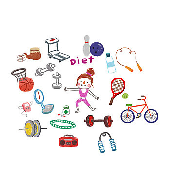 PSD 라이프스타일 여자 스포츠 스티커 다이어트 일러스트 농구공 한명 사람 성인 운동 알약 자전거 운동기구 아령 테니스 볼링 한약 테니스공 라디오 체중계 줄넘기 런닝머신 볼링공 농구대 훌라후프 아기자기 국내일러스트 1 컨셉 공 농구 건강 생활 전자제품 약 구기 바이크 헬스 테니스용품 볼링용품 골대 파일형식