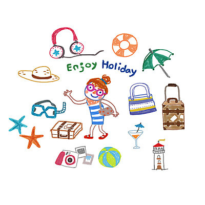 PSD 모자 라이프스타일 여자 스티커 가방 일러스트 휴가 불가사리 바캉스용품 등대 한명 사람 성인 여름휴가 바캉스 카메라 캐리어 헤드폰 파라솔 칵테일 비치볼 물안경 칵테일잔 튜브 기념사진 아기자기 국내일러스트 1 잡화 음향기기 컨셉 술잔 공 극피동물 주류 생활 전자제품 여행가방 오브젝트 수영용품 파일형식 여름_계절