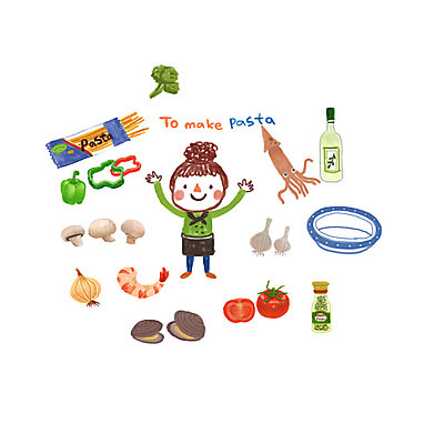 PSD 라이프스타일 접시 여자 음식 스티커 토마토 채소 일러스트 양파 조개 피망 새우 파스타 마늘 한명 사람 성인 요리사 버섯 오일 브로콜리 조리복 오징어 아기자기 국내일러스트 직업 1 식기 컨셉 유니폼 어패류 연체동물 서양음식 갑각류 생활 수중동물 화장품 파일형식