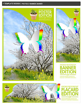 PSD 나무 식물 구름 템플릿 배너 배너템플릿 계절 가로배너 꽃 ZIP 포스터 세로배너 나비 곤충 무지개 하늘 사람없음 세트 봄 벚꽃 현수막 자연요소 동물 가로 세로 파일형식