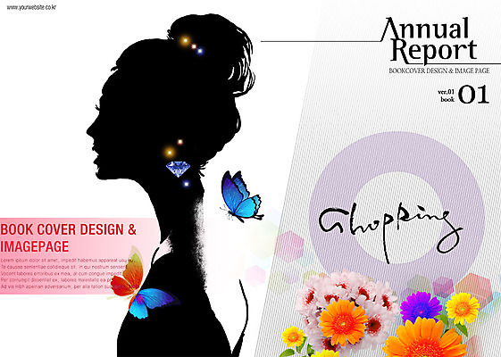 PSD 식물 템플릿 편집 표지디자인 북디자인 여자 표지 꽃 실루엣 리플렛 나비 북커버 한명 사람 팜플렛 성인 쇼핑 잡지 다이아몬드 여자만 여자한명만 성인여자만 성인만 표지샘플 이미지템플릿 1 곤충 촬영기법 간행물 보석 파일형식