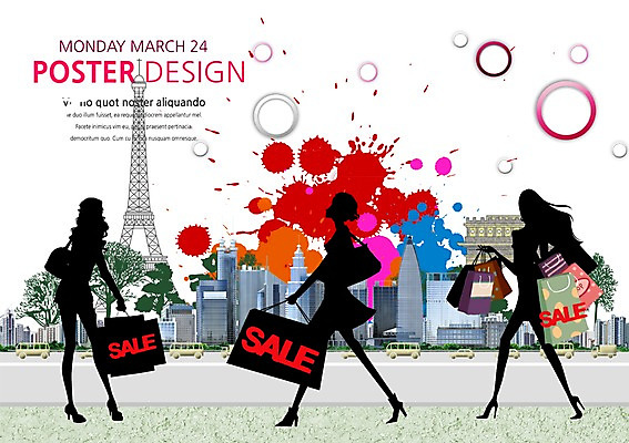 PSD 템플릿 편집 표지디자인 북디자인 여자 표지 리플렛 북커버 사람 빌딩 팜플렛 성인 세명 쇼핑 쇼핑백 세일 도시 잡지 에펠탑 여자만 성인여자만 성인만 표지샘플 이미지템플릿 가방 건물 간행물 파리 랜드마크 파일형식