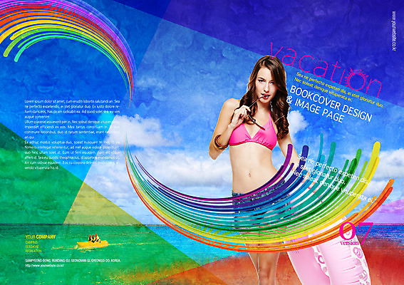 PSD 서양인 외국인 템플릿 편집 표지디자인 북디자인 여자 표지 수영복 리플렛 바다 여행 북커버 휴가 한명 사람 팜플렛 성인 비키니 잡지 튜브 여자만 여자한명만 성인여자만 성인만 표지샘플 이미지템플릿 1 옷 인종 간행물 파일형식