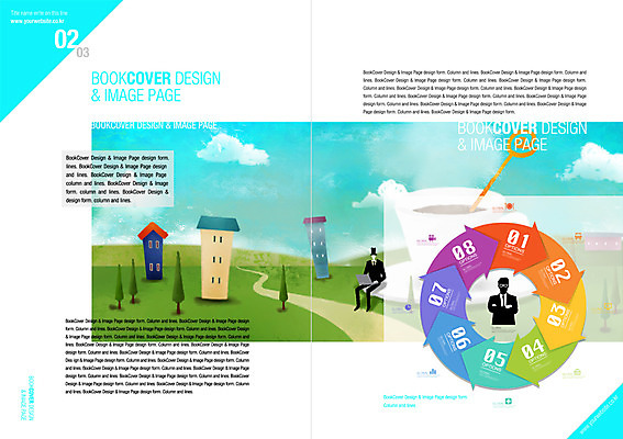 PSD 템플릿 편집 표지디자인 북디자인 남자 화살표 내지 길 리플렛 북커버 비즈니스 사람 팜플렛 두명 건물 마을 비즈니스맨 잡지 남자만 표지샘플 이미지템플릿 건축물 간행물 직장인 파일형식