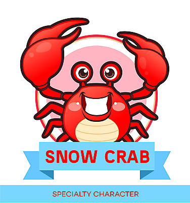 동물 캐릭터 동물캐릭터 일러스트 홍보캐릭터 사람없음 라벨 요식업 게 알림 해산물 특산물 특산물캐릭터 대게 마스코트 일러캐릭터 AI파일 산업 프레임 갑각류 파일형식 벡터