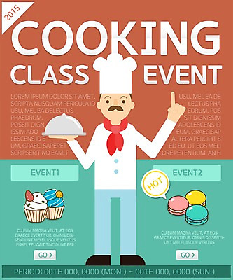 PSD 템플릿 남자 음식 웹템플릿 이벤트페이지 요리사모자 요리 한명 사람 이벤트 성인 요리사 조리복 컵케이크 마카롱 요리교실 남자만 남자한명만 성인남자만 성인만 이미지템플릿 직업 모자_잡화 1 유니폼 수업 디저트 케이크 페이지 파일형식