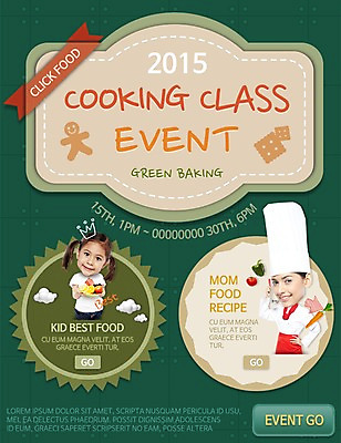 PSD 서양인 외국인 템플릿 여자 어린이 음식 웹템플릿 이벤트페이지 요리사모자 요리 사람 이벤트 성인 두명 요리사 조리복 요리교실 여자만 이미지템플릿 직업 모자_잡화 유니폼 수업 인종 페이지 파일형식