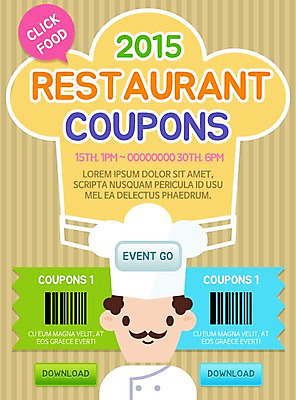 PSD 템플릿 남자 음식 웹템플릿 이벤트페이지 요리사모자 요리 한명 사람 이벤트 성인 요리사 조리복 쿠폰 바코드 남자만 남자한명만 성인남자만 성인만 이미지템플릿 직업 모자_잡화 1 유니폼 페이지 파일형식