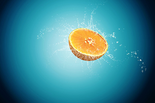 JPG 편집 편집이미지 오렌지 과일 단면 사람없음 화려 우아함 디지털합성 디지털아트 스플래쉬 편집실사 컨셉 CG 파일형식