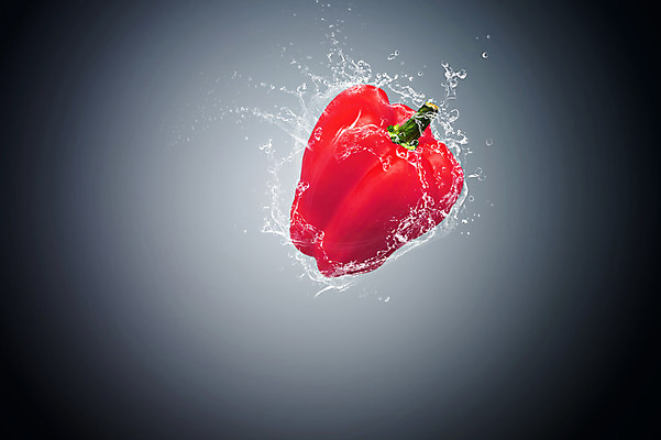 JPG 편집 편집이미지 컬러 채소 파프리카 사람없음 빨간색 화려 우아함 디지털합성 디지털아트 스플래쉬 편집실사 컨셉 CG 파일형식