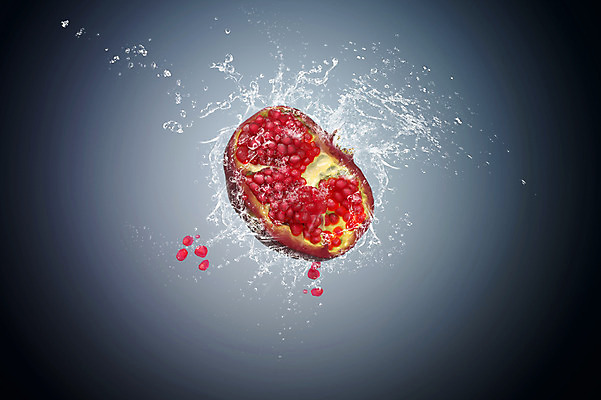 JPG 편집 편집이미지 과일 단면 사람없음 화려 우아함 디지털합성 석류 디지털아트 스플래쉬 편집실사 컨셉 CG 파일형식