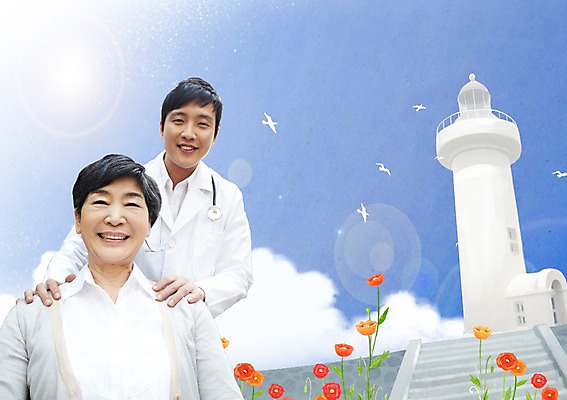 PSD 구름 편집이미지 여자 남자 포토일러 하늘 병원 사람 동양인 상반신 성인 해변 두명 햇빛 소풍 한국인 환자 의사 망루 성인만 이미지편집 자연요소 바다 의학 인종 태양 야외활동 의료진 파일형식