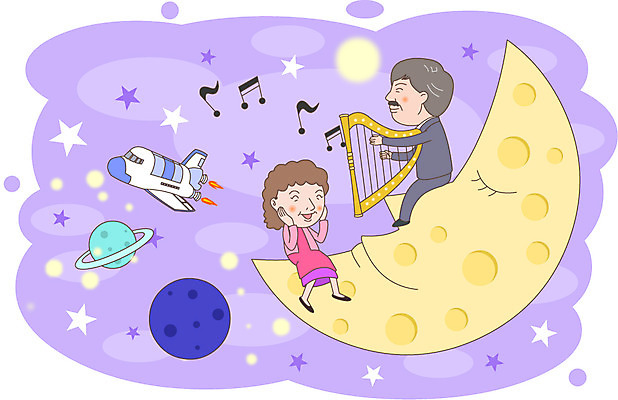 부부 여자 노년 남자 별 음악 연주 음표 일러스트 사람 두명 우주 노부부 행성 달 우주선 복지 노인복지 하프 노인만 국내일러스트 AI파일 자연요소 기호 커플 현악기 문화예술 성인 사회이슈 성인만 파일형식 벡터