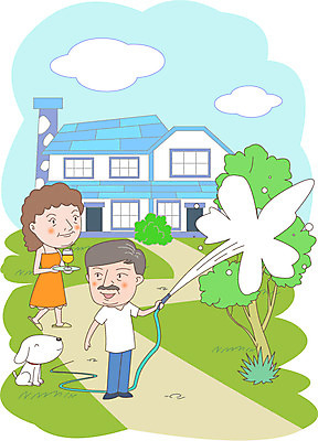 주간 나무 식물 부부 여자 노년 남자 길 일러스트 주택 사람 야외 두명 반려동물 노부부 강아지 복지 물주기 노인복지 노인만 국내일러스트 AI파일 자연요소 동물 커플 모션 성인 건물 개 사회이슈 성인만 파일형식 벡터