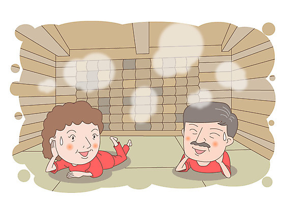 부부 여자 노년 남자 일러스트 사람 두명 노부부 복지 노인복지 찜질 찜질방 노인만 국내일러스트 AI파일 커플 성인 사회이슈 성인만 파일형식 벡터