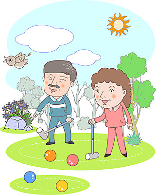 주간 나무 식물 구름 부부 여자 노년 남자 꽃 일러스트 공 조류 사람 야외 두명 운동 노부부 돌_바위 바위 복지 노인복지 게이트볼 노인만 국내일러스트 AI파일 자연요소 동물 커플 건강 성인 구기 사회이슈 성인만 파일형식 벡터