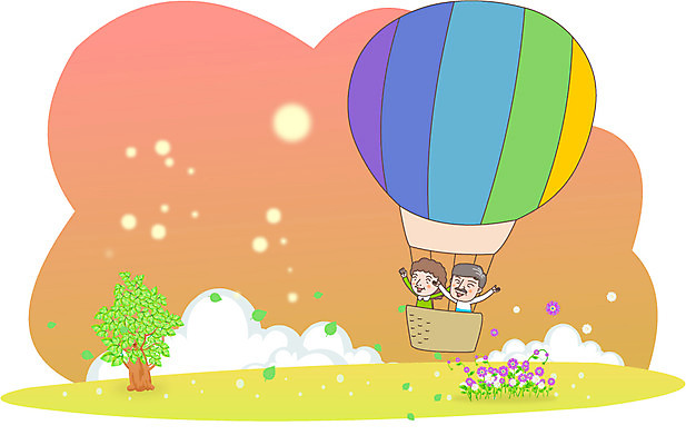 나무 식물 구름 부부 여자 노년 남자 꽃 일러스트 사람 두명 노부부 열기구 비행 복지 노인복지 노인만 국내일러스트 AI파일 자연요소 커플 항공교통 성인 사회이슈 성인만 파일형식 벡터
