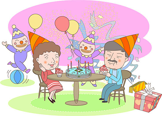 부부 여자 노년 남자 의자 일러스트 탁자 선물 사람 두명 케이크 노부부 고깔모자 축하 생일파티 피에로 복지 노인복지 풍선 노인만 국내일러스트 AI파일 모자_잡화 커플 가구 컨셉 디저트 성인 생일 사회이슈 성인만 파일형식 벡터